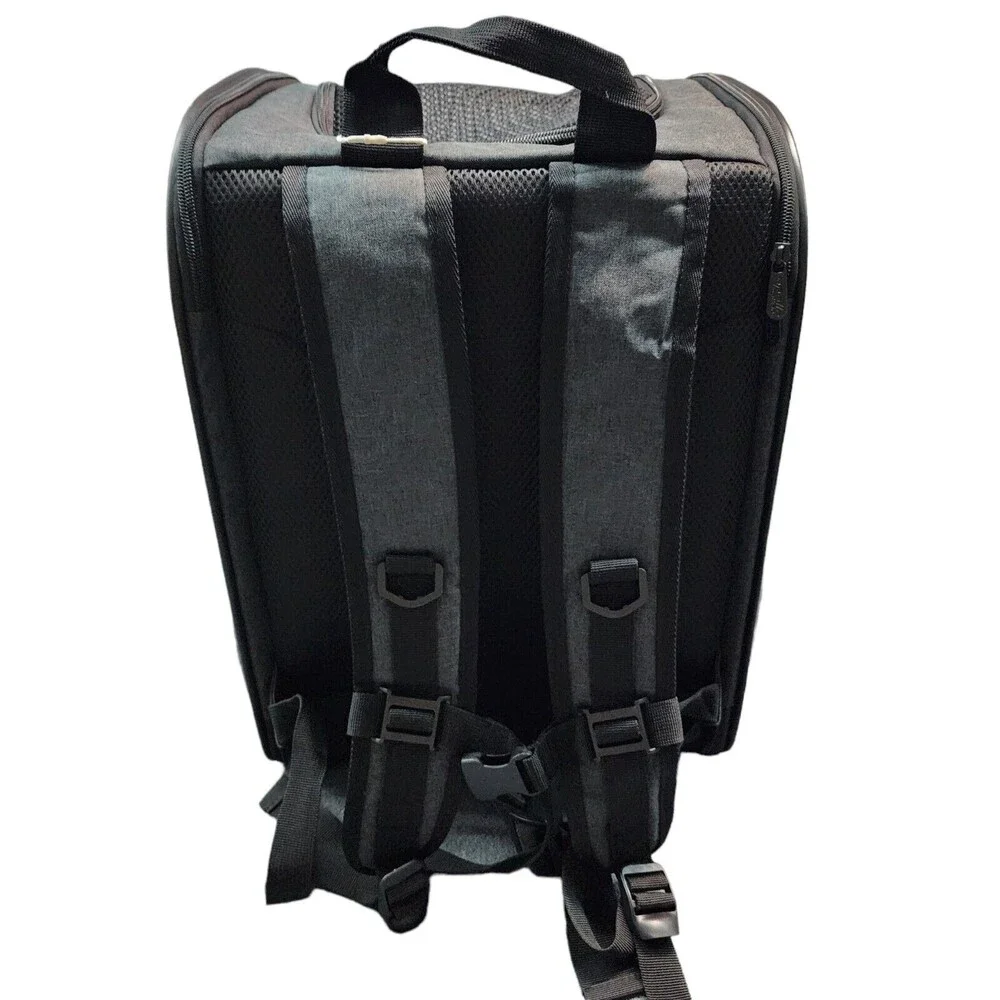Apollo Walker Pet Backpack Carrier for Large/Small Cats Small Dogs, Puppies Gray